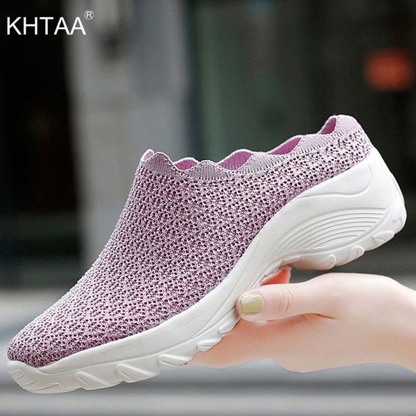 

women flats sneakers shoes fashion shoes slip on shoe breathable mesh casual shoe female comfort autumn&spring 2020 new, Black