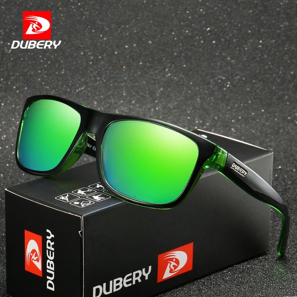 

dubery polarized sunglasses for men green fashion sun glasses vintage mirror wholesale designer 2020 polycarbonate uv400 eyewear, White;black