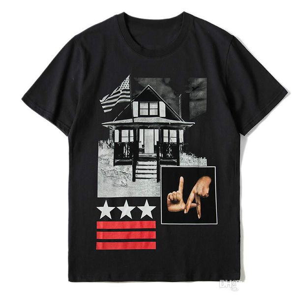 

luxury mens designer t shirts men women hip hop summer t shirt crew neck 3d printed designer shirt size s-xxl, White;black