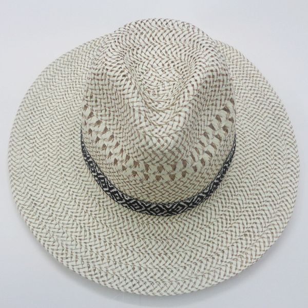 

spring summer straw hat jazz outdoor men's sunshade hats women leisure beach sunscreen holiday fashion breathable cool cap h513 y200716, Blue;gray