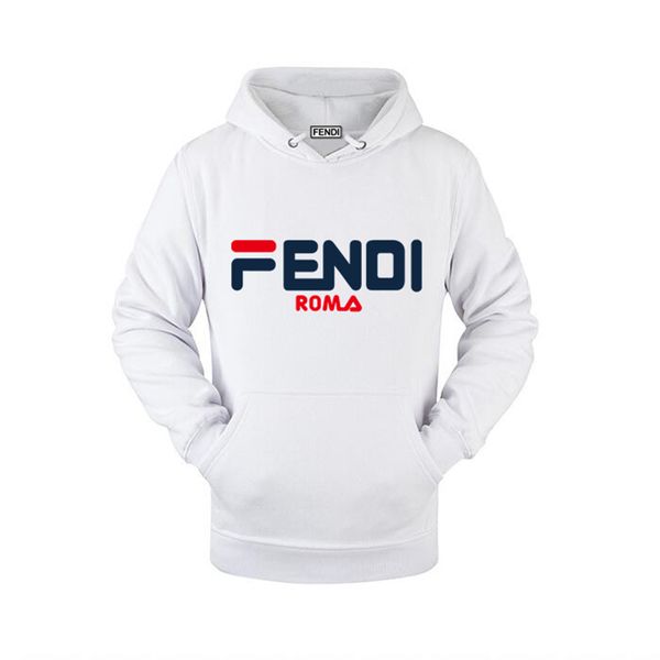 

20ss italy men brand fÃ¨ndi men designers pullover hooded jacket luxury casual clothing hip hop hoodie sweatshirts sweaters size s-5xl, White;black