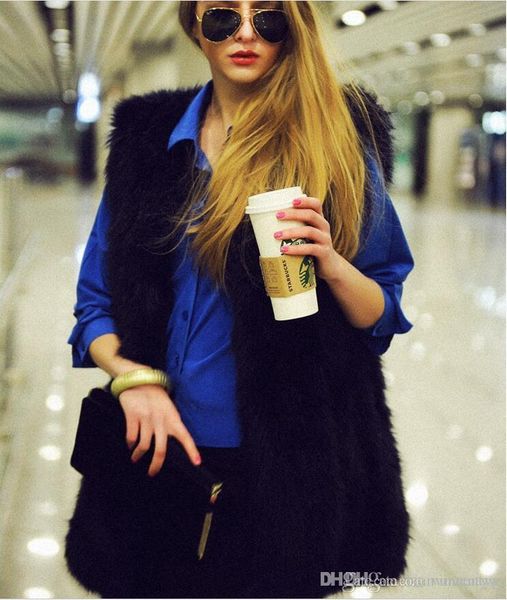 

luxury women faux fur hooded coat fashion winter ladies imitation mink outerwear jacket warm black fashion long women fur clothing s-3xl