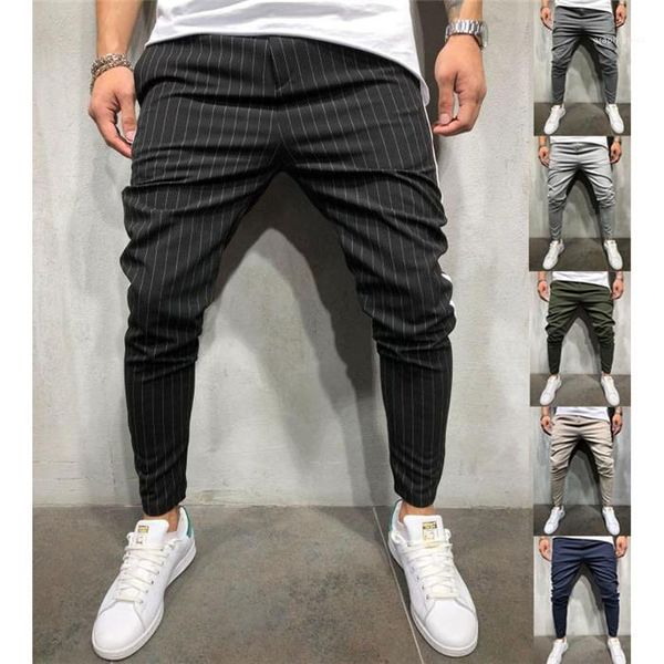 

streetwears тинейджеров полосатый печать карандаш брюки лето дизайнер обшитую панелями контраст цвета спорт шаровары мужчины вскользь, Black