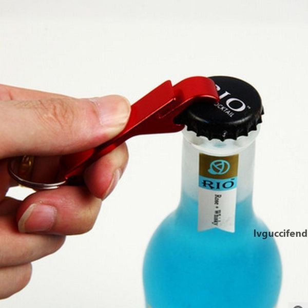 

1000pcs/set key chain metal aluminum alloy keychain ring beer can bottle opener openers gear beverage custom personalized h210773