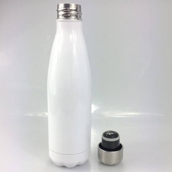 

diy heat sublimation 17oz cola shaped bottle cola water bottle double walled insulated vacuum flask stainless steel mug in stock