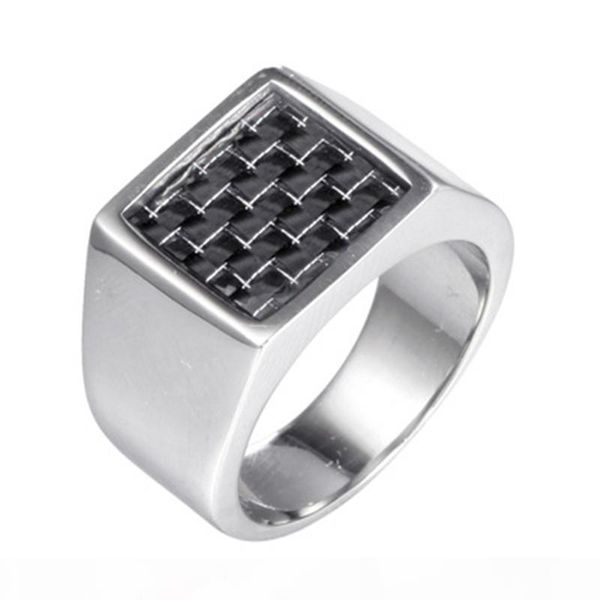 

men ring stainless steel fashion personality hip pop cool charm retro vintage finger band fashion unique gothic rings designer jewellery, Silver