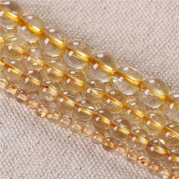 

natural golden hair crystal round semi-finished bulk diy handmade diy handmade beads crystal accessories beads, Silver