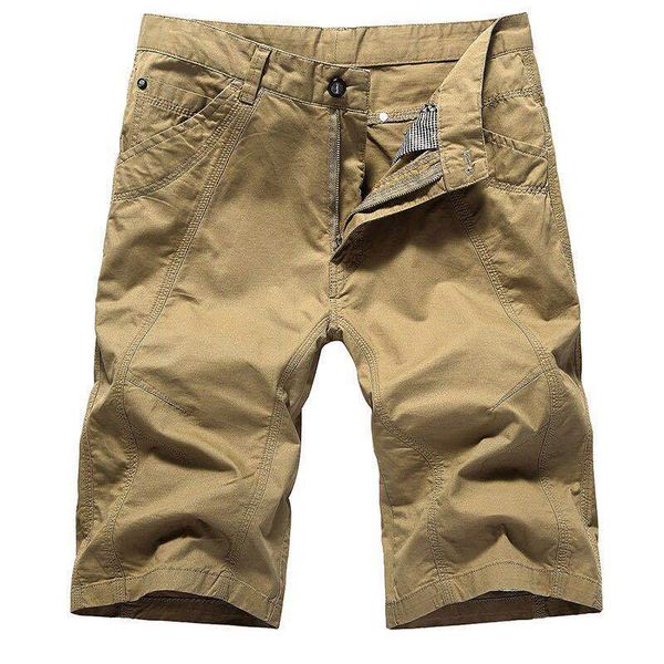

men's shorts summer men baggy multi pocket cargo male cotton khaki mens tactical short pants jogger board, White;black