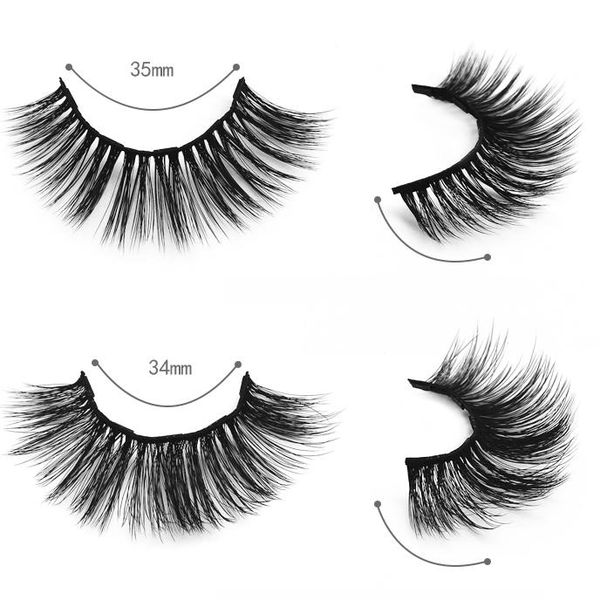 

Magnetic Eyeliner & Magnetic False Eyelashes Eyelash Tweezers 3 Pairs of Hybrid Soft Natural simulation Extension mink False lashes