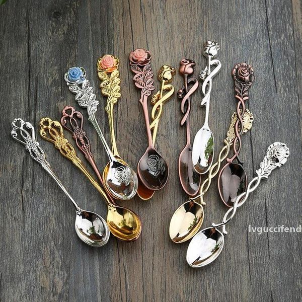 

classic new fashion creative kitchen retro coffee spoon, metal tea spoon, ice cream spoon dinnerware sets f2017785