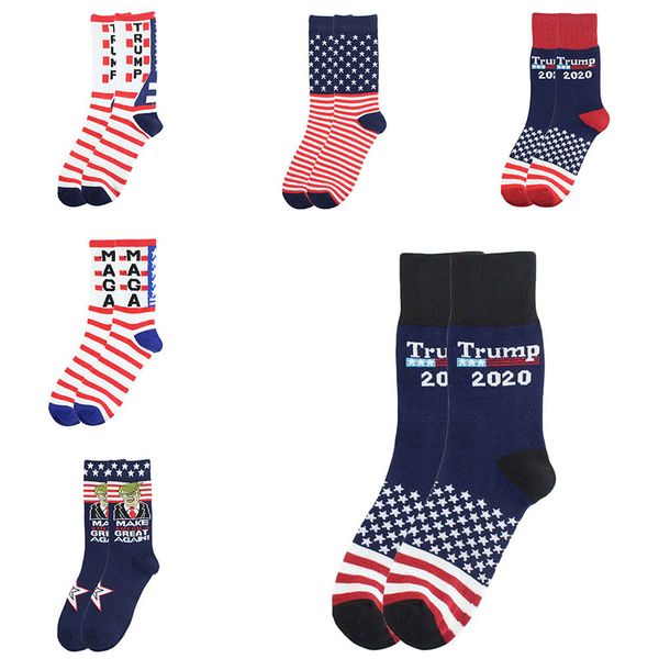 

trump 2020 socks striped football sockings donald trump president letter printted socks for men women party gift c2806
