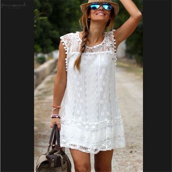 

white lace blouse summer 2020 new arrival korean style casual loose blouses women sleeveless clothing