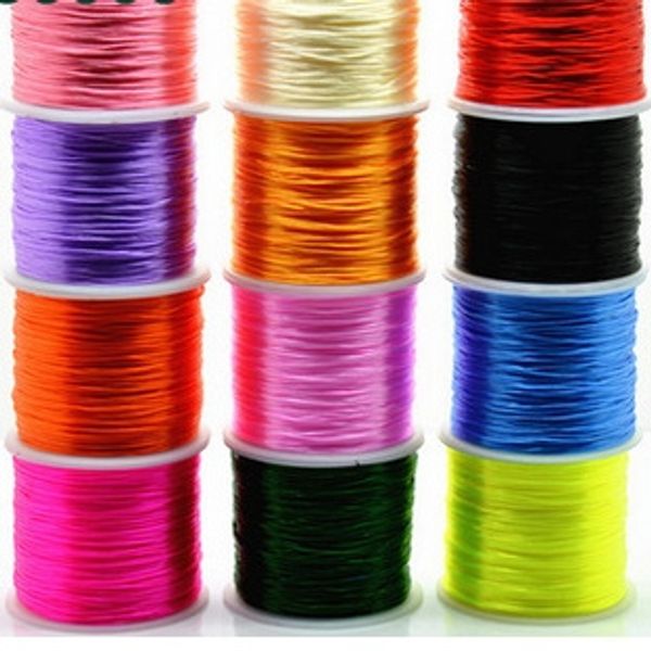 

diy handmade beaded crystal elastic thread diy braided braided bracelet rope woven rope, Silver