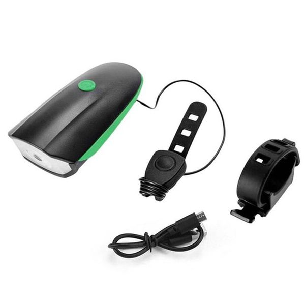 

usb rechargeable led bicycle headlight with horn mtb bike head light front lamp cycling led lantern