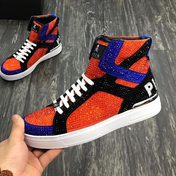 

new mens shoes sneakers plus size flats casual men shoes luxury boots winter comfort mens shoes casual money beast hi -styl, Black