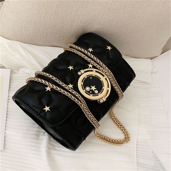 

new luxury design small bag female trend personality sky star decoration fashion all match messenger chain bag ing
