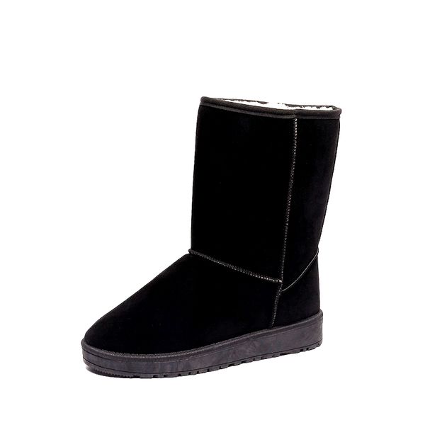 

simple medium boots, Black