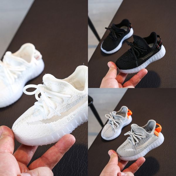 

efdwl 19 autumn new internet celebrity sports breathable mesh luminous toddler for boys sneakers children's shoes children's shoes, Black