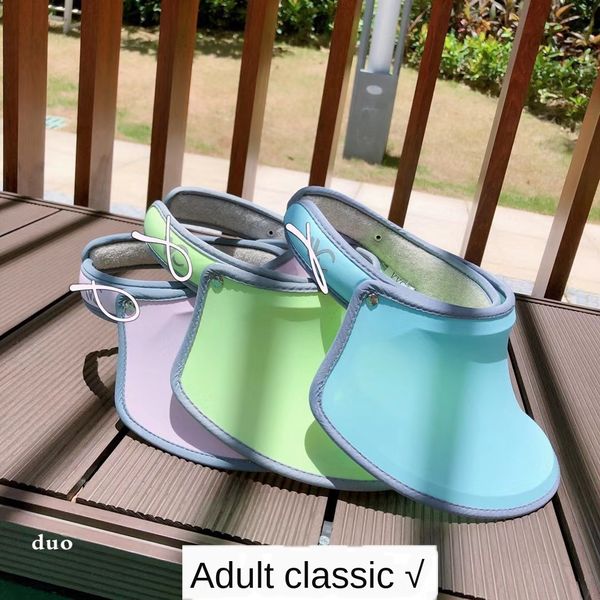 

j609 two starting s parent-child empty sunscreen hat candy sunscreen hat candy color, Blue;gray
