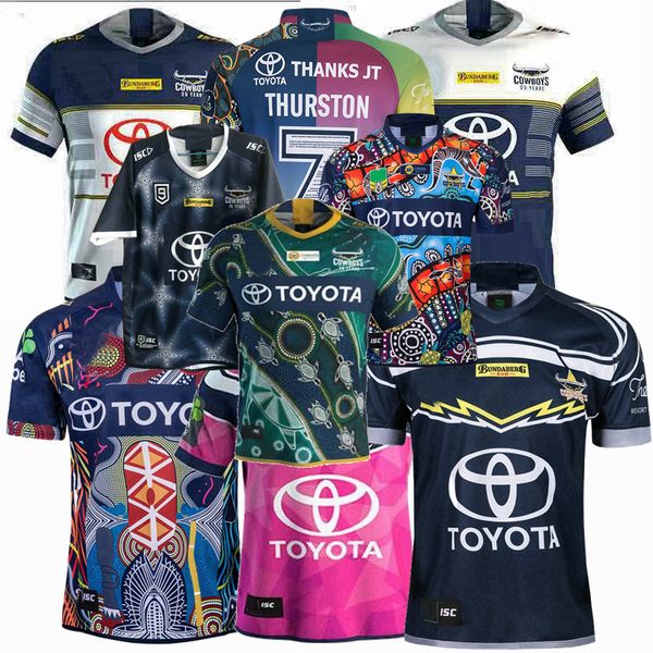 

2018 2019 2020 2021 cowboys souvenir edition rugby jerseys nrl rugby league jersey cowboy 19 20 21 shirts, Black;gray