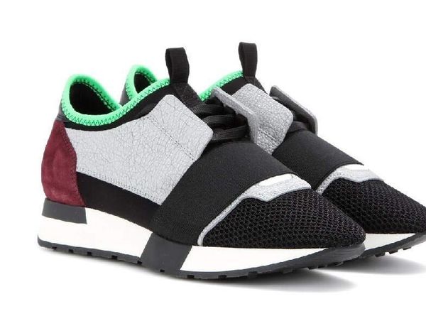 

2019 designer casual sneakers walk sport shoes genuine leather race runners leisure lightweight breathable sneakers hococal, Black