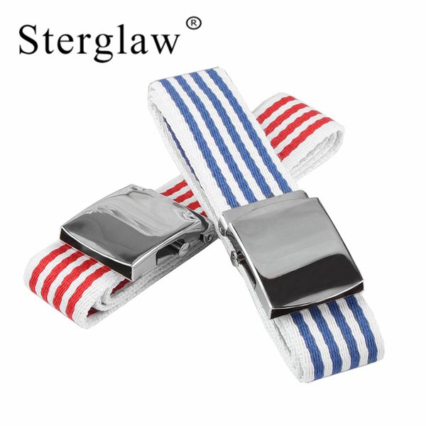 

120*3.8cm trend men casual smooth buckle canvas belt student 2020 female versatile jeans wide belt women trousers ceinture a123, Black;brown