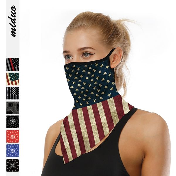 

dmhcv american printing outdoor riding ear anti-insect mask multi-functional american digital scarf digital printing outdoor riding ear anti, Black