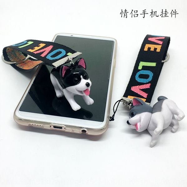 

year doll mobile phone pendant key chain pvc cartoon doll cartoon dog dog small gift