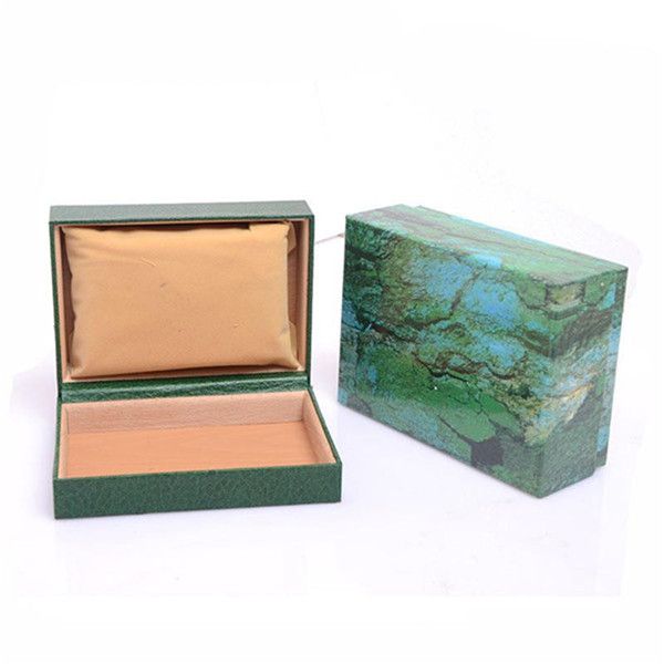 

luxury watch mens for rolex watch box original inner outer womans watches boxes men wristwatch green box booklet card 880, Black;blue