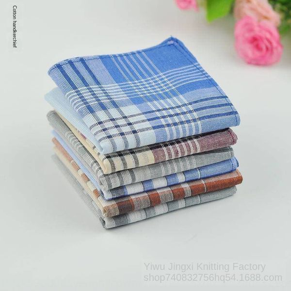 

msu9t summer new men's and women's pure cotton a variety of mixed color classic outdoor sweat-absorbing towel towel handkerchief h, Blue;white