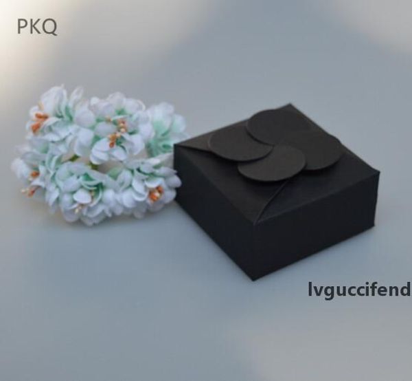 

5pcs/lot blank kraft paper box black white paper handmade soap box facial cream jewelry candy red sample gift packaging