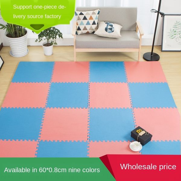 

53vnu foam floor 60 children's puzzle splicing mat solid color plain surface living room children's climbing mat dormitory jigsaw