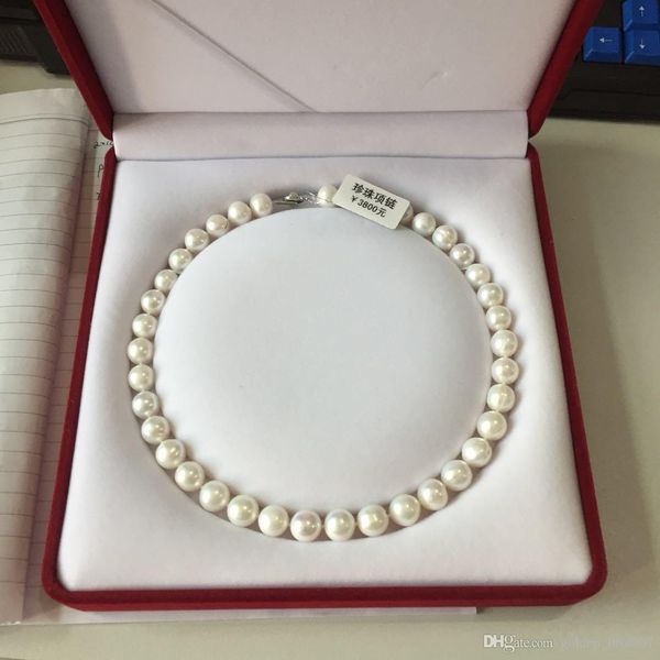 

2018 new akoya nature sea water pearl necklace simulated pearl flowers necklace women fashion jewelry bijoux femme, Silver