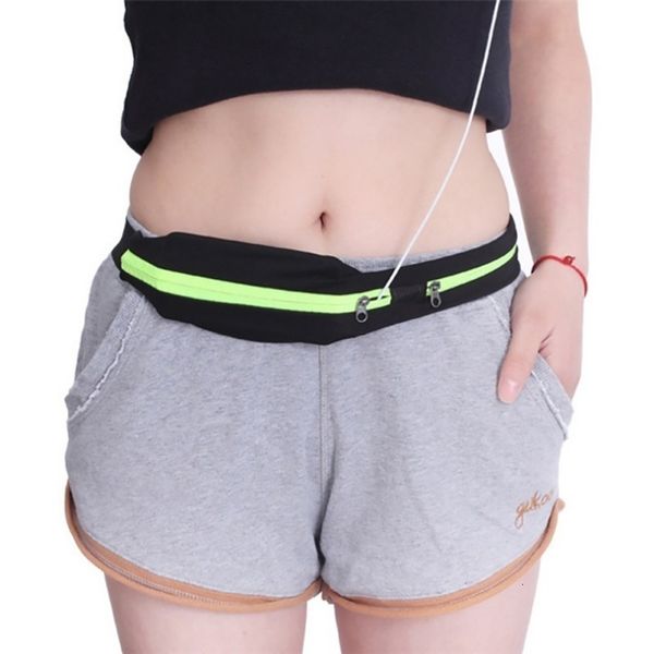 

women men waist bag anti-sweat reflective elastic adjustable zipper belt bags phone case fitness fanny pack 2019 new arrival