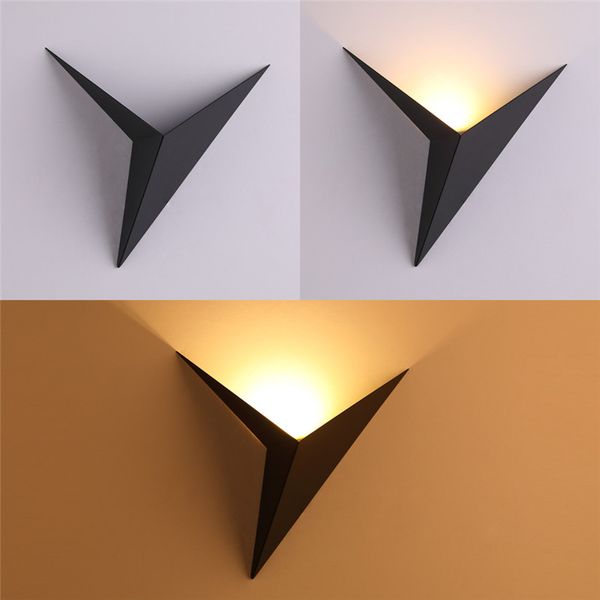 

wall lamp modern minimalist triangle shape led wall lamps nordic style indoor wall lamps living room lights 3w ac110v simple lighting