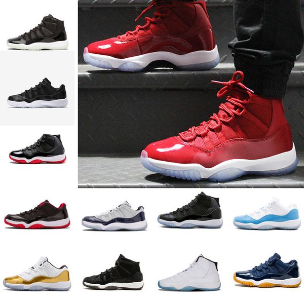 

11 gym red chicago midnight navy low navy gum high bred space concord 45 men basketball shoes 11s sports shoe sneakers