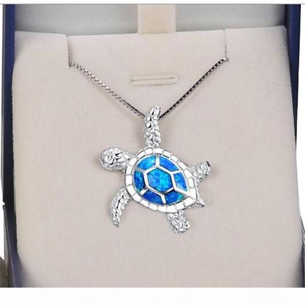

природные blue sea turtle 925 ювелирных изделий стерлингового серебра ожерелье шарма способа самое лучшее качество 1 1 8" inch бесплатная до, Silver