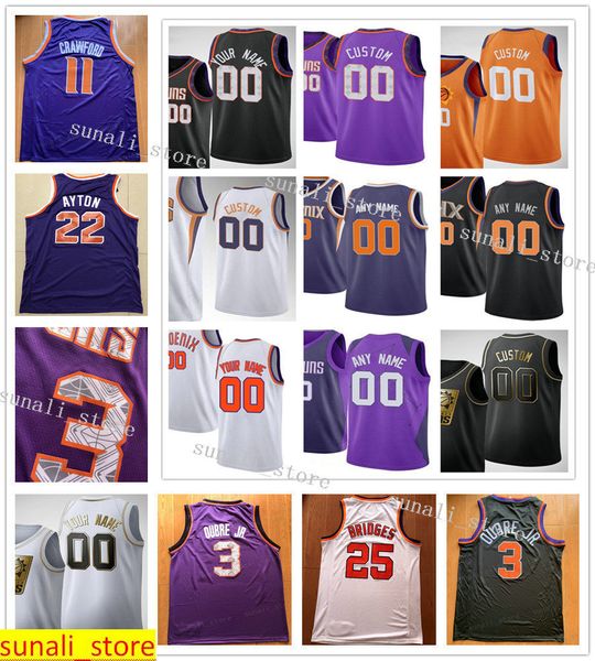 

printed men devin 1 booker ricky 11 rubio kelly 3 oubre jr. deandre 22 ayton aron 46 baynes frank 8 kaminsky jersey basketball shirts, Black;red