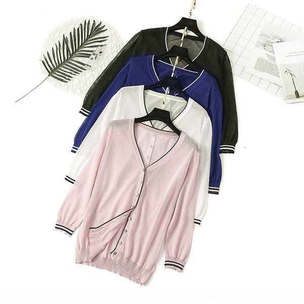 

cmxiw летнего лед шелк вс доказательства кардиган внешняя ультратонкий праздник лед белье шаль семь-четверть рукав кондиционера рубашка свит, White