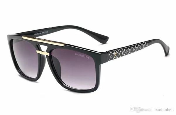 

designer mens women square sunglasses oversized millionaire man woman luxury sunglass pc lentes vintage eyewear brand sun glasses hot, Black