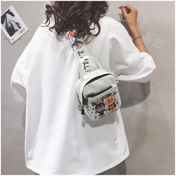 

women shoulder bags 2020 crossbody bag women chest bag ladies small cute cartoon canvas small satchel women's fashion bags
