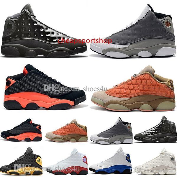 

13s cap 13 and gown terracotta blush mens basketball shoes dmp melo class of 2002 flints bred men athletic sports sneakers designer trainers
