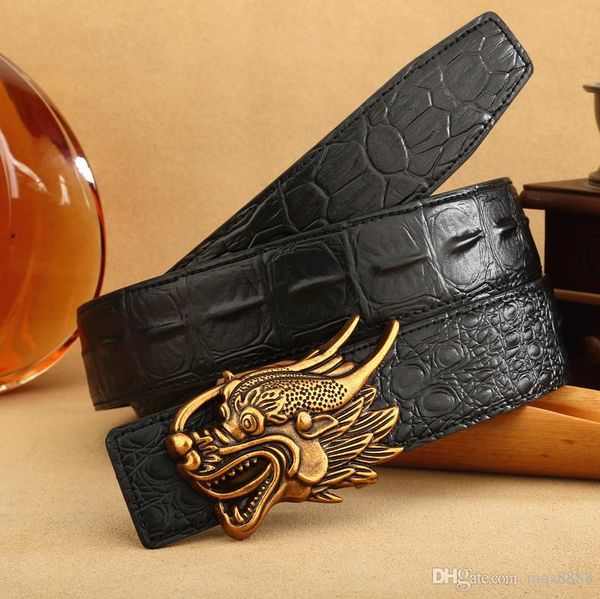 

man accessories business genuine leather belt luxury famous designer belts men cowskin waistband for gift, Black;brown