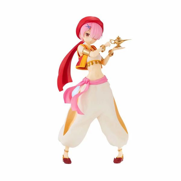 

22cm re life in a different world from zero ram in arabian night girls anime pvc rem action figures toys anime figure toys mx200727