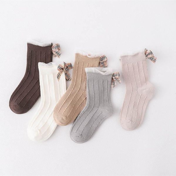 Neue 2020 Herbst Winter baby socken baumwolle mädchen socken mode spitze bowknot prinzessin kinder socken mädchen fußkettchen großhandel