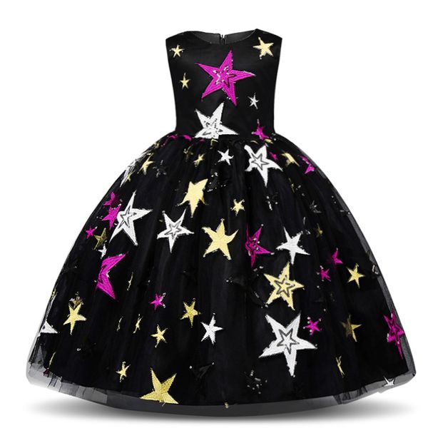 

girl's dresses baby girl birthday outfits christmas clothing girls teenager children's princess tutu dress adolescent wear for wed, Red;yellow