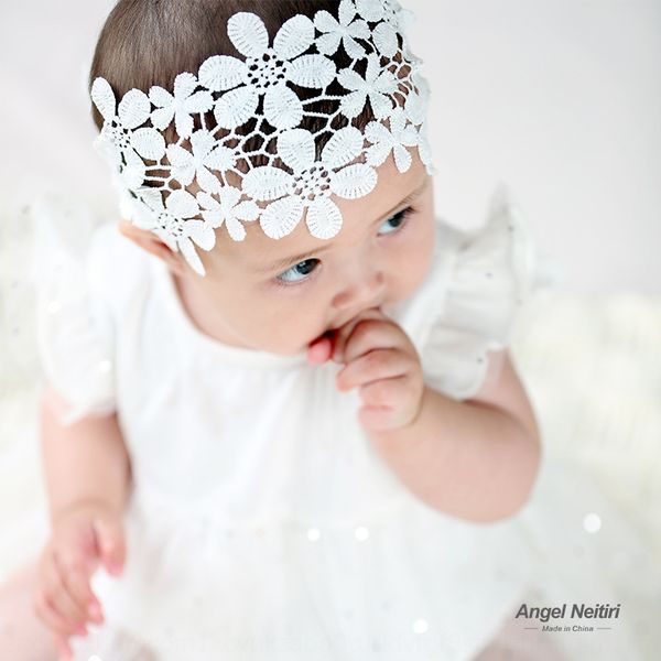 

cute accessories accessory lace lace baby hair girl hair band headband baby floral headdress accessories, Slivery;white