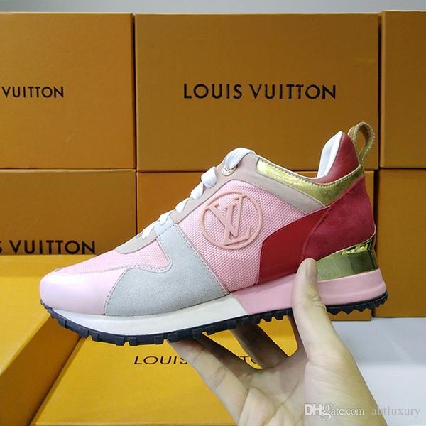 

new womens fashion shoes lace -up rubber soles run away sneaker luxury chaussures de femme sale with box breathable lady shoes casual drop s, Black