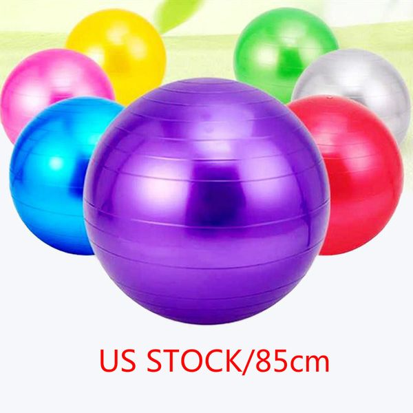 

US STOCK 85cm Authentic Yoga Balls Fitness Sports Relax Women Gym Home Ball Thickening Explosion-proof Products for Pregnant Women