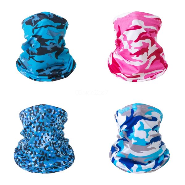 

mlaug 2020 new camouflage bandana windproof scarfs bandanas ciclismo neck warmer scarfs fishing camo cycling man face headwear mask#663, Black